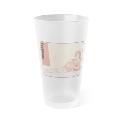 Pamela Tiffin #39 (Vintage Female Icon) Frosted Pint Glass 16oz-16oz-Frosted-Go Mug Yourself