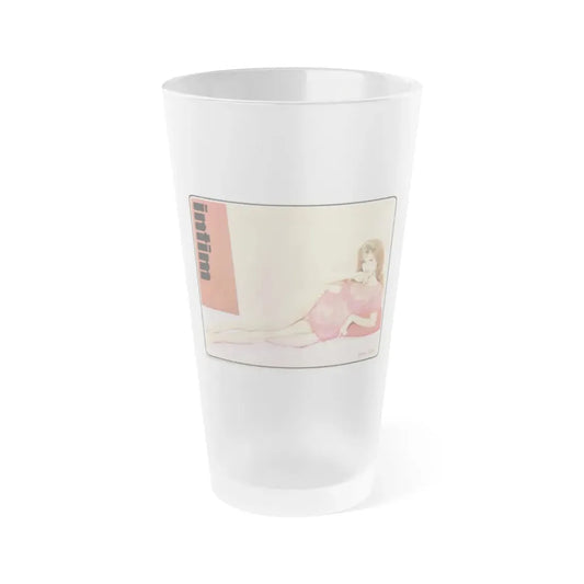 Pamela Tiffin #39 (Vintage Female Icon) Frosted Pint Glass 16oz 16oz Frosted - Go Mug Yourself