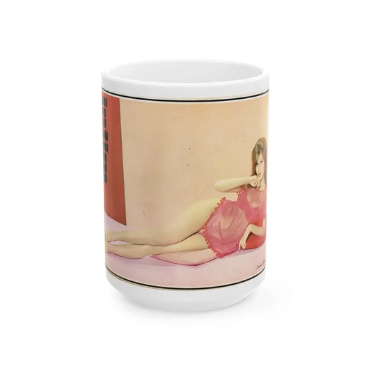Pamela Tiffin #39 (Vintage Female Icon) White Coffee Mug 15oz - Go Mug Yourself