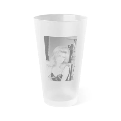 Pamela Tiffin #46 (Vintage Female Icon) Frosted Pint Glass 16oz 16oz Frosted - Go Mug Yourself