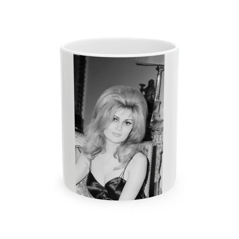 Pamela Tiffin #46 (Vintage Female Icon) White Coffee Mug-11oz-Go Mug Yourself