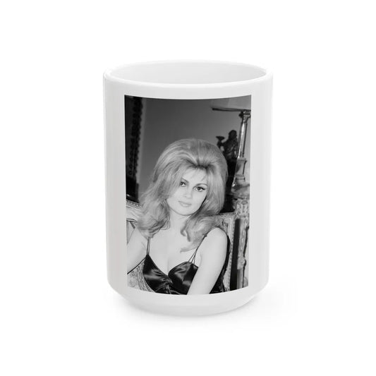 Pamela Tiffin #46 (Vintage Female Icon) White Coffee Mug-15oz-Go Mug Yourself