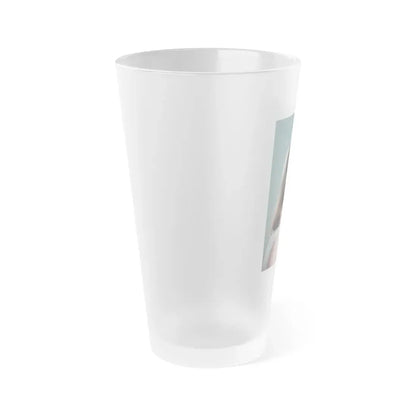 Pamela Tiffin #49 (Vintage Female Icon) Frosted Pint Glass 16oz - Go Mug Yourself