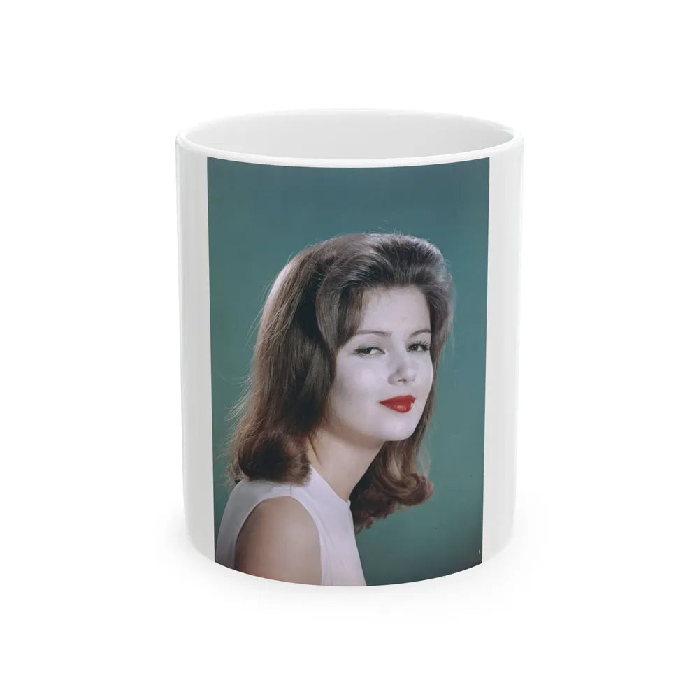 Pamela Tiffin #49 (Vintage Female Icon) White Coffee Mug-11oz-Go Mug Yourself