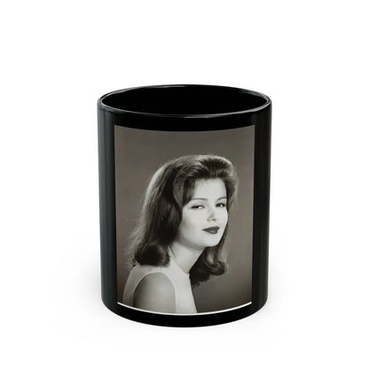 Pamela Tiffin #491 (Vintage Female Icon) Black Coffee Mug-11oz-Go Mug Yourself