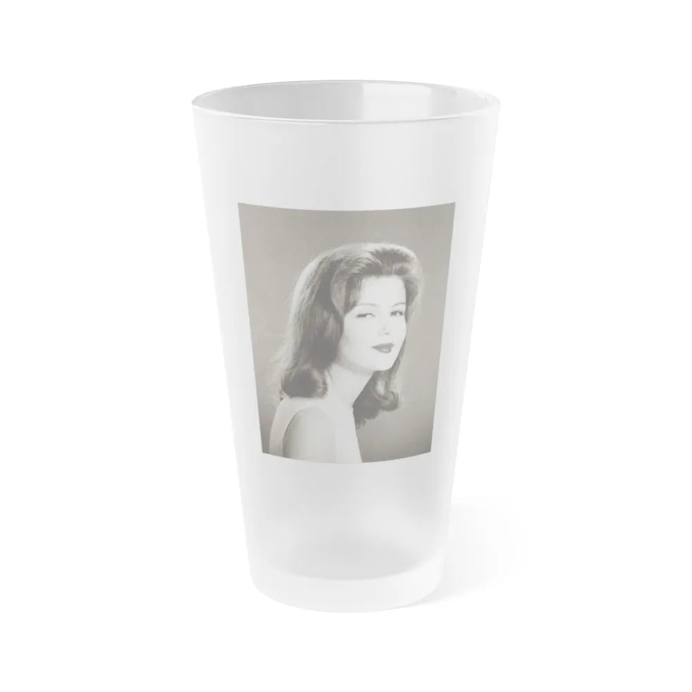 Pamela Tiffin #491 (Vintage Female Icon) Frosted Pint Glass 16oz-16oz-Frosted-Go Mug Yourself