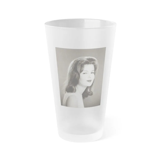 Pamela Tiffin #491 (Vintage Female Icon) Frosted Pint Glass 16oz-16oz-Frosted-Go Mug Yourself