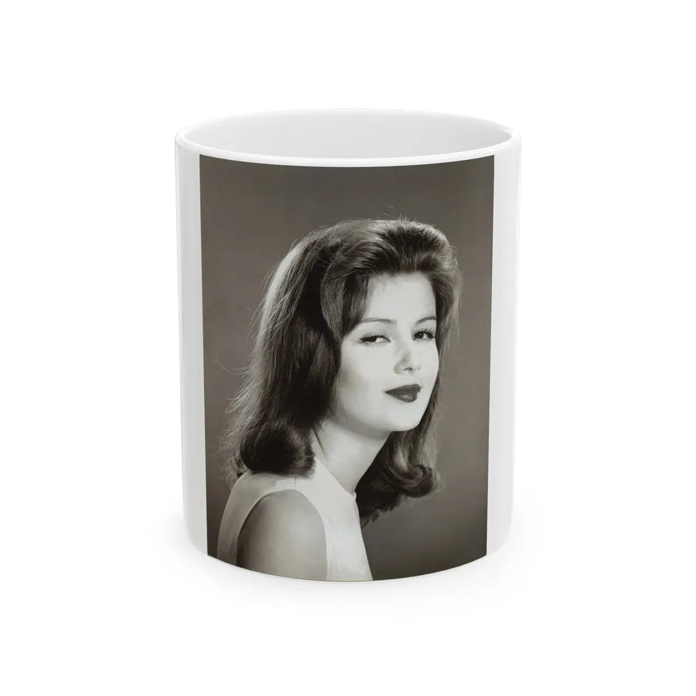 Pamela Tiffin #491 (Vintage Female Icon) White Coffee Mug-11oz-Go Mug Yourself