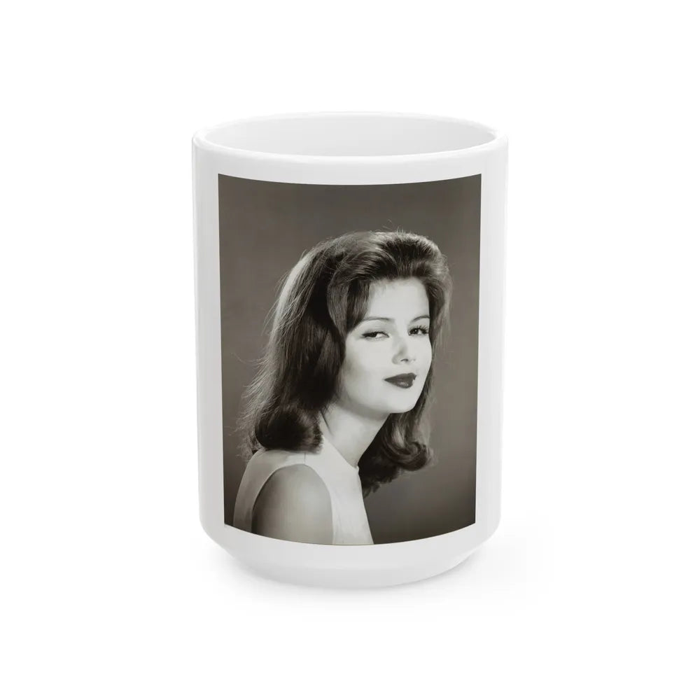 Pamela Tiffin #491 (Vintage Female Icon) White Coffee Mug-15oz-Go Mug Yourself