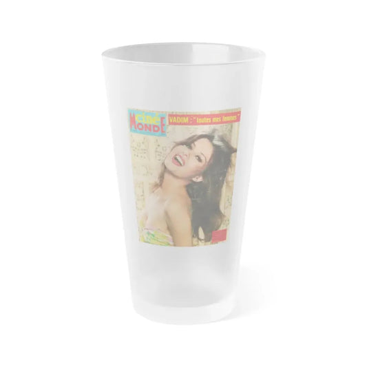 Pamela Tiffin #51 - Mag. Cover (Vintage Female Icon) Frosted Pint Glass 16oz 16oz Frosted - Go Mug Yourself