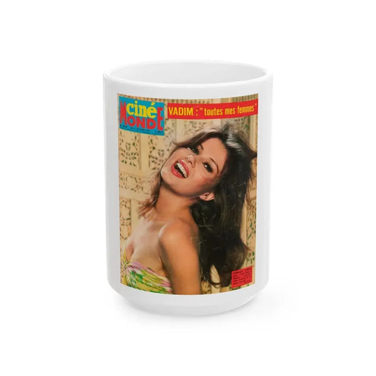 Pamela Tiffin #51 - Mag. Cover (Vintage Female Icon) White Coffee Mug 15oz - Go Mug Yourself