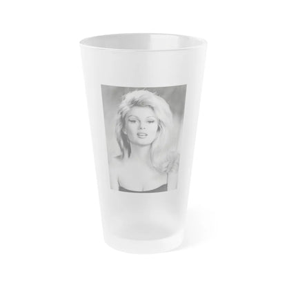 Pamela Tiffin #54 (Vintage Female Icon) Frosted Pint Glass 16oz-16oz-Frosted-Go Mug Yourself