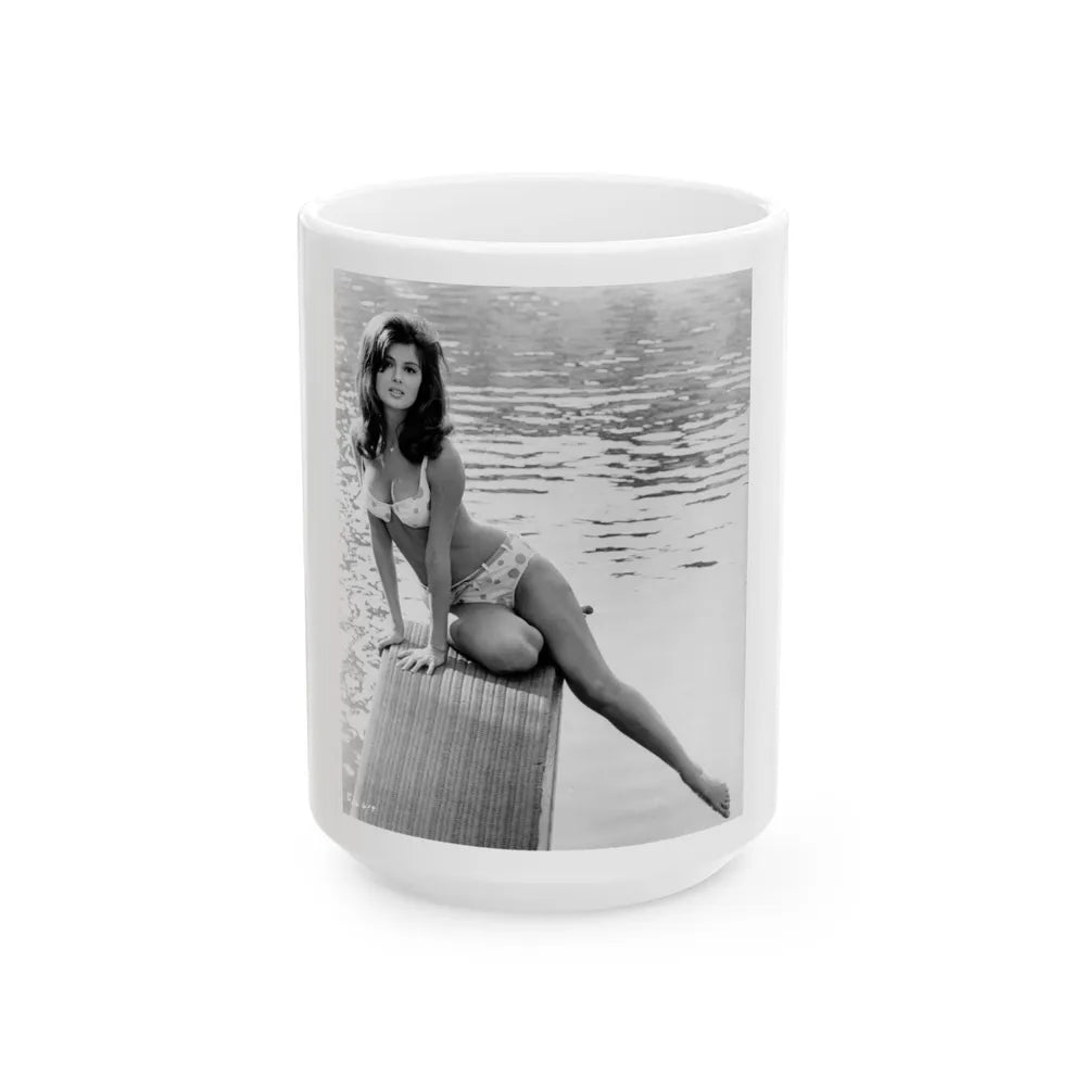 Pamela Tiffin #56 (Vintage Female Icon) White Coffee Mug-15oz-Go Mug Yourself