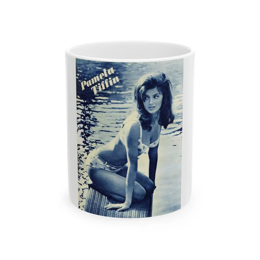 Pamela Tiffin #63 (Vintage Female Icon) White Coffee Mug-11oz-Go Mug Yourself