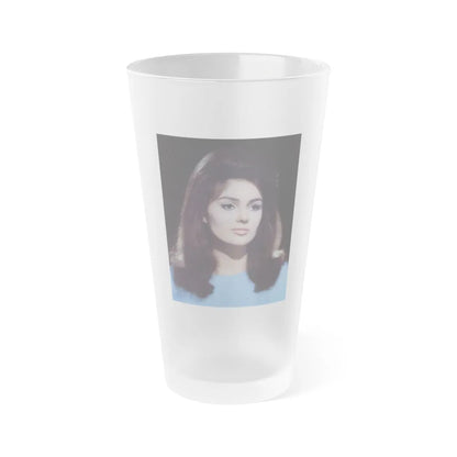 Pamela Tiffin #64 (Vintage Female Icon) Frosted Pint Glass 16oz-16oz-Frosted-Go Mug Yourself