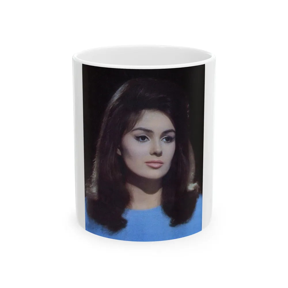 Pamela Tiffin #64 (Vintage Female Icon) White Coffee Mug-11oz-Go Mug Yourself