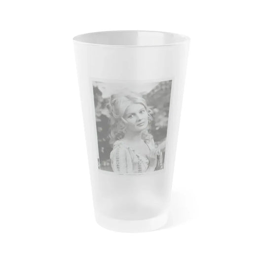 Pamela Tiffin #65 (Vintage Female Icon) Frosted Pint Glass 16oz 16oz Frosted - Go Mug Yourself