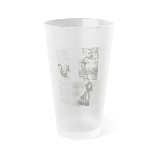 Pamela Tiffin #68 - Mag Page (Vintage Female Icon) Frosted Pint Glass 16oz 16oz Frosted - Go Mug Yourself