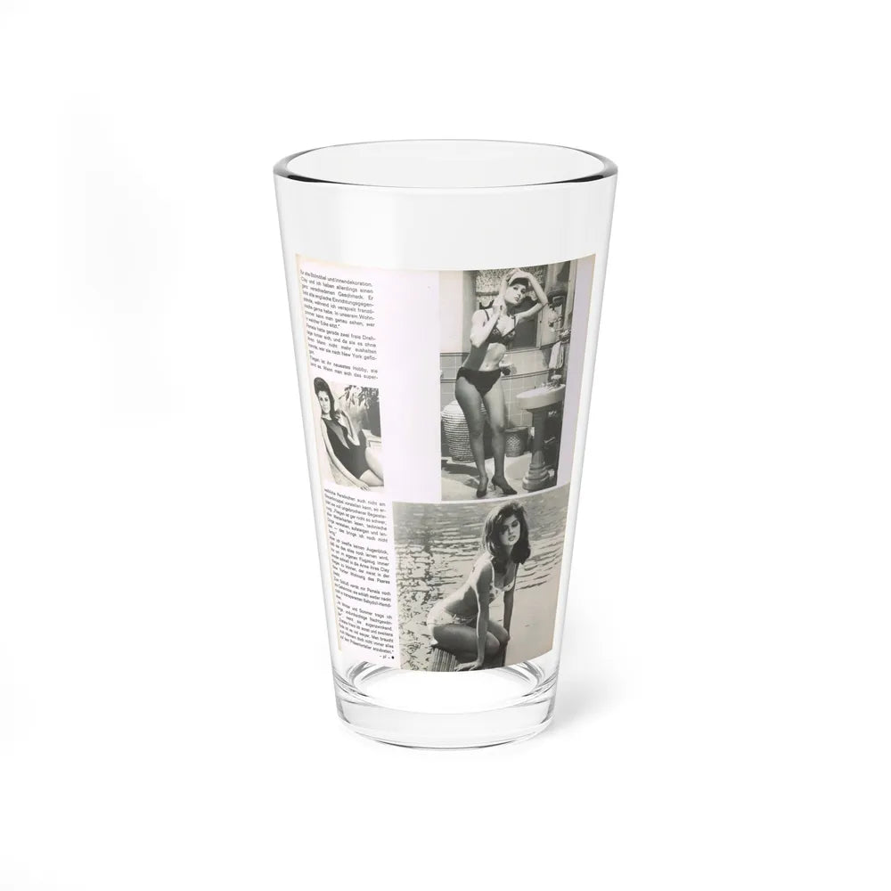 Pamela Tiffin #68 - Mag Page (Vintage Female Icon) Pint Glass 16oz-16oz-Go Mug Yourself