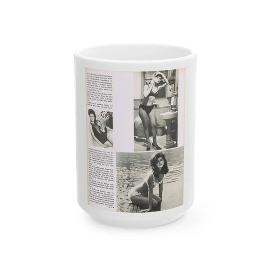 Pamela Tiffin #68 - Mag Page (Vintage Female Icon) White Coffee Mug 15oz - Go Mug Yourself