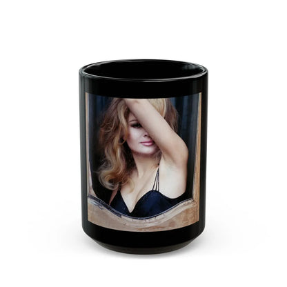 Pamela Tiffin #69 (Vintage Female Icon) Black Coffee Mug-15oz-Go Mug Yourself