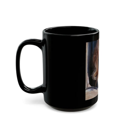 Pamela Tiffin #69 (Vintage Female Icon) Black Coffee Mug-Go Mug Yourself