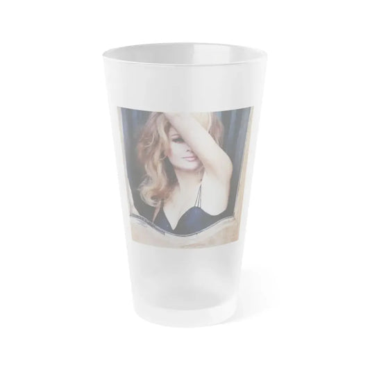 Pamela Tiffin #69 (Vintage Female Icon) Frosted Pint Glass 16oz 16oz Frosted - Go Mug Yourself