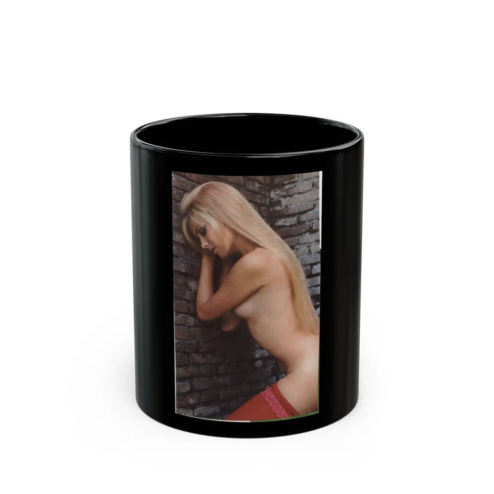 Pamela Tiffin #73 (Vintage Female Icon) Black Coffee Mug-11oz-Go Mug Yourself