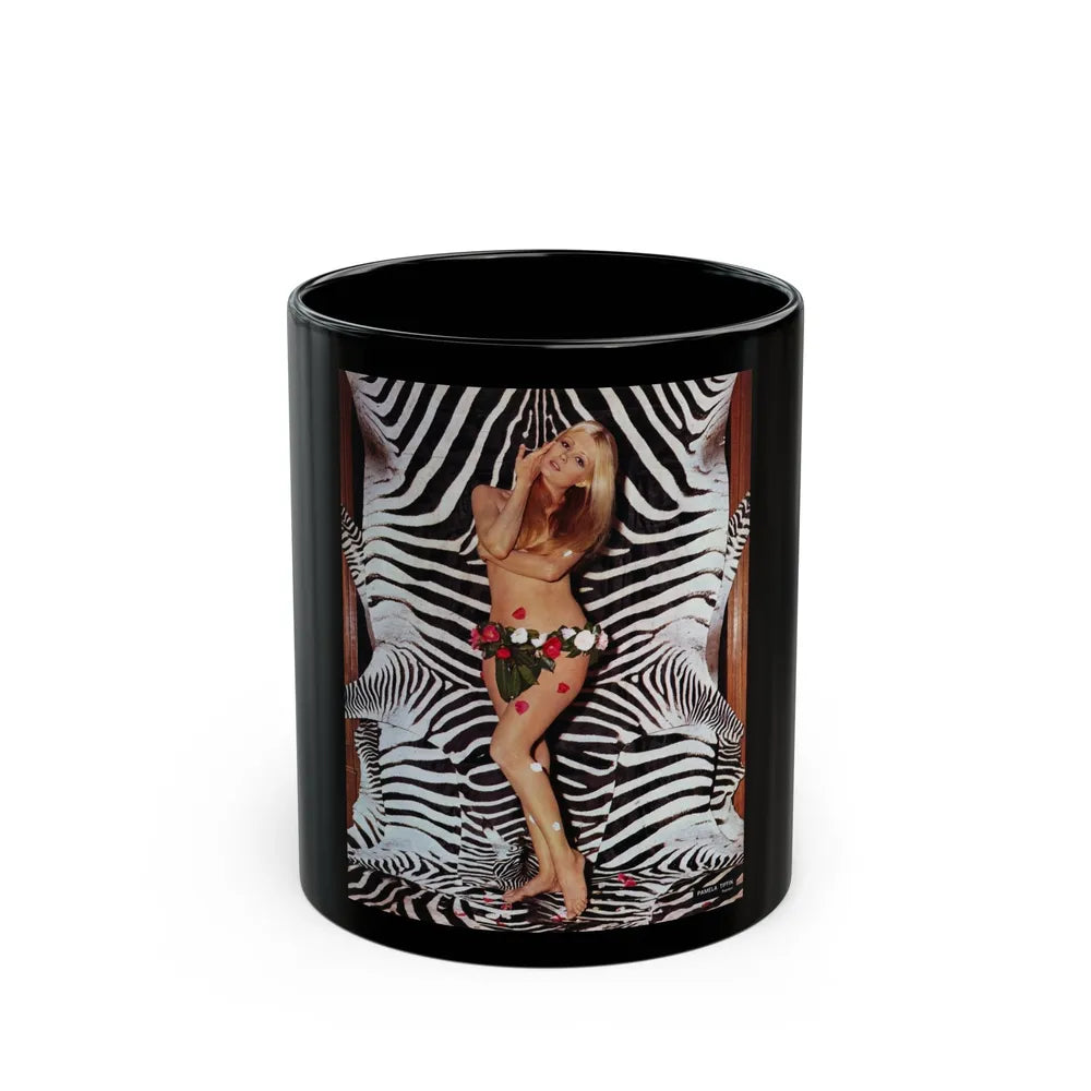 Pamela Tiffin #75 (Vintage Female Icon) Black Coffee Mug-11oz-Go Mug Yourself