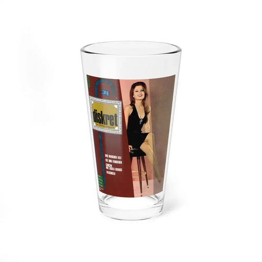 Pamela Tiffin #78 - Mag. Cover (Vintage Female Icon) Pint Glass 16oz 16oz - Go Mug Yourself