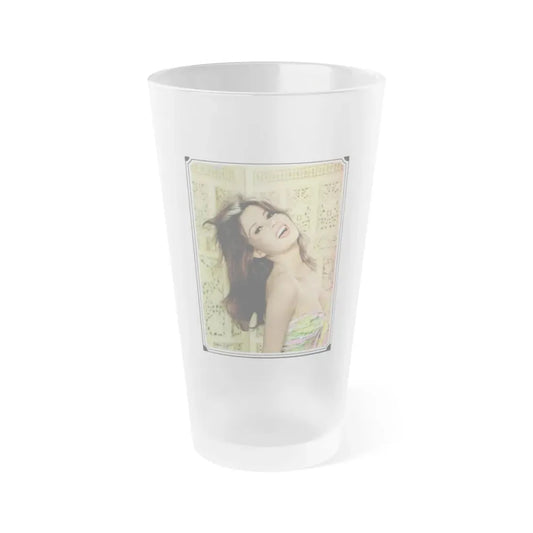 Pamela Tiffin #79 (Vintage Female Icon) Frosted Pint Glass 16oz 16oz Frosted - Go Mug Yourself