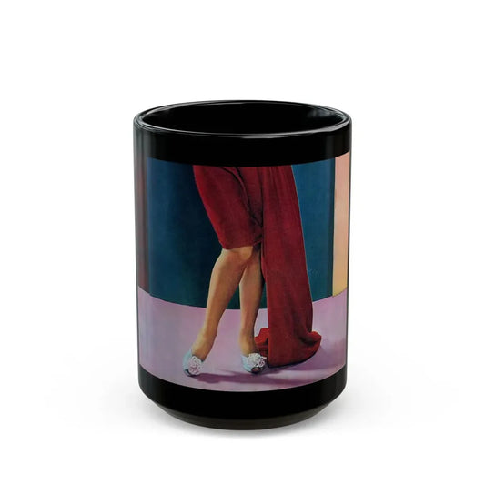 Pamela Tiffin #80 - Mag. Centerfold1 (Vintage Female Icon) Black Coffee Mug 15oz - Go Mug Yourself