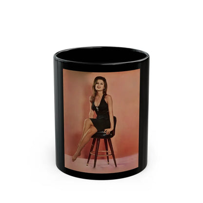 Pamela Tiffin #81 (Vintage Female Icon) Black Coffee Mug-11oz-Go Mug Yourself