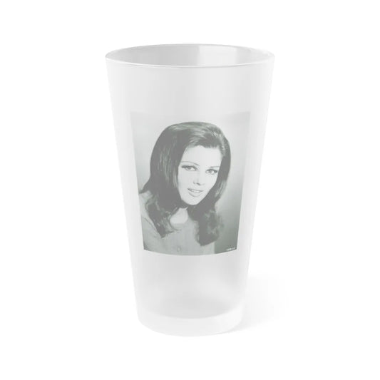 Pamela Tiffin #89 (Vintage Female Icon) Frosted Pint Glass 16oz-16oz-Frosted-Go Mug Yourself