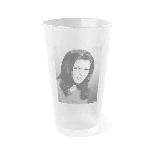 Pamela Tiffin #89 (Vintage Female Icon) Frosted Pint Glass 16oz 16oz Frosted - Go Mug Yourself