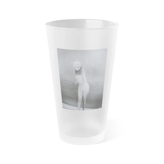 Pamela Tiffin #951 (Vintage Female Icon) Frosted Pint Glass 16oz-16oz-Frosted-Go Mug Yourself