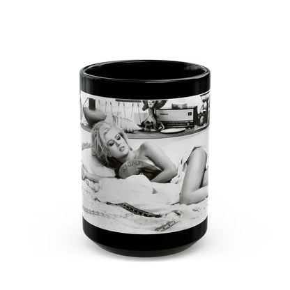 Pamela Tiffin #96 (Vintage Female Icon) Black Coffee Mug-15oz-Go Mug Yourself