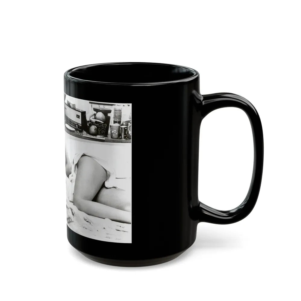 Pamela Tiffin #96 (Vintage Female Icon) Black Coffee Mug-Go Mug Yourself