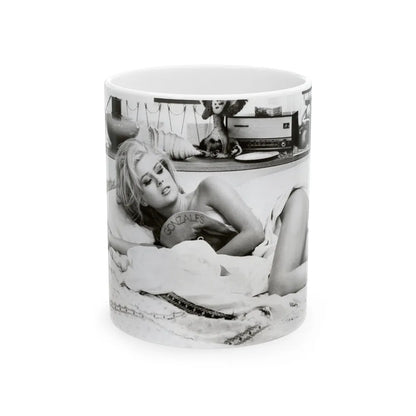 Pamela Tiffin #96 (Vintage Female Icon) White Coffee Mug-11oz-Go Mug Yourself