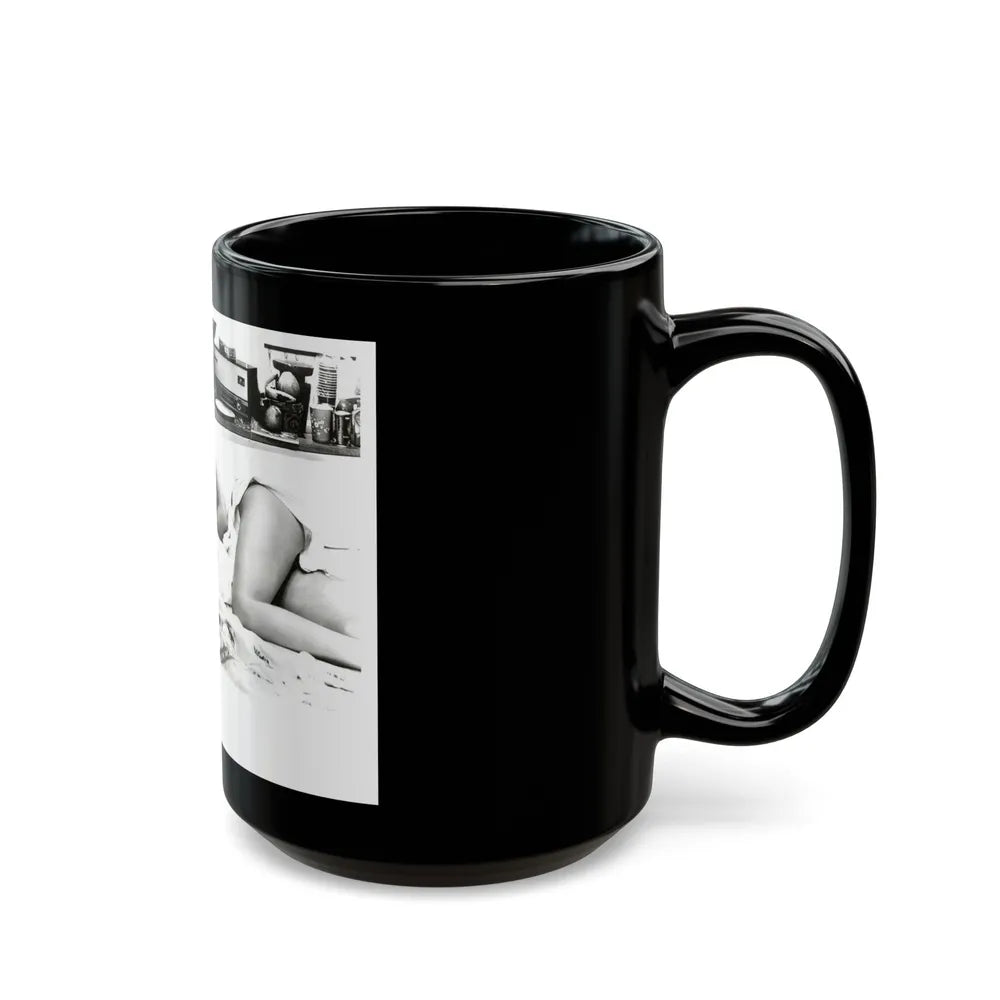 Pamela Tiffin #961 (Vintage Female Icon) Black Coffee Mug-Go Mug Yourself