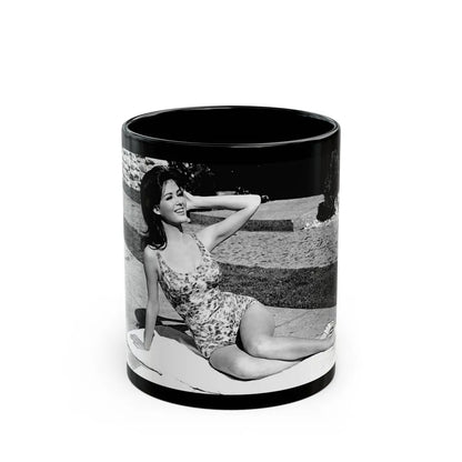 Pamela Tiffin #98 (Vintage Female Icon) Black Coffee Mug-11oz-Go Mug Yourself