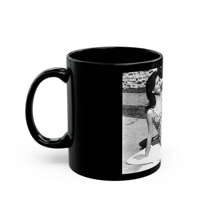 Pamela Tiffin #98 (Vintage Female Icon) Black Coffee Mug-Go Mug Yourself