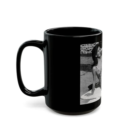 Pamela Tiffin #983 (Vintage Female Icon) Black Coffee Mug-Go Mug Yourself