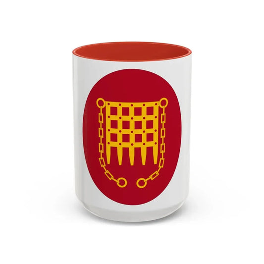 Panama Canal Division (U.S. Army) Accent Coffee Mug 15oz Red - Go Mug Yourself