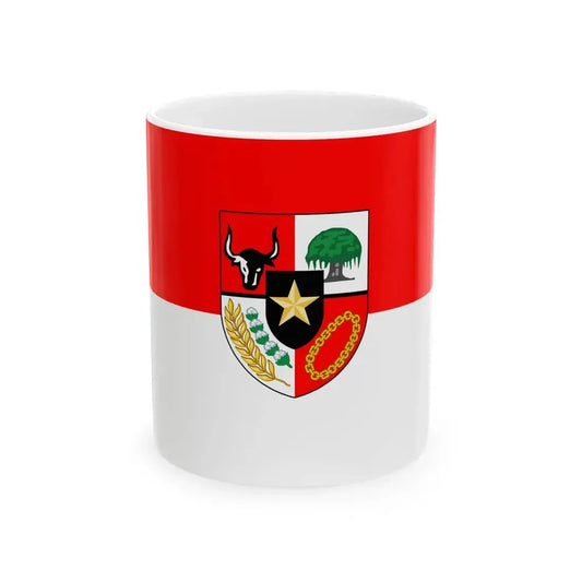 Pancasila Merah Putih (Indonesia) White Coffee Mug 11oz - Go Mug Yourself