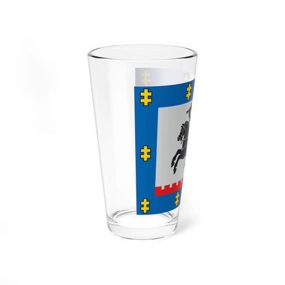 Panevezys County flag (Lithuania) Pint Glass 16oz - Go Mug Yourself