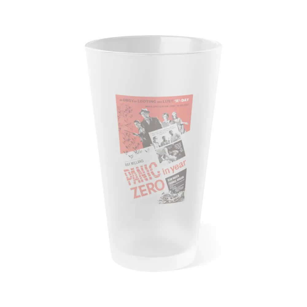 PANIC IN YEAR ZERO (2) 1962 Movie Poster - Frosted Pint Glass 16oz-16oz-Frosted-Go Mug Yourself