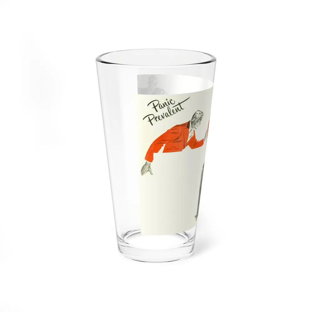 Panic Prevalent (Magazine Illustration) Pint Glass 16oz-Go Mug Yourself