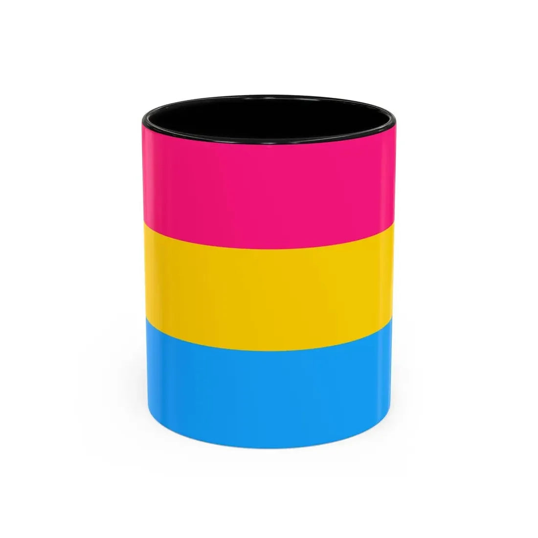 Pansexuality Pride Flag - Accent Coffee Mug 11oz Black - Go Mug Yourself