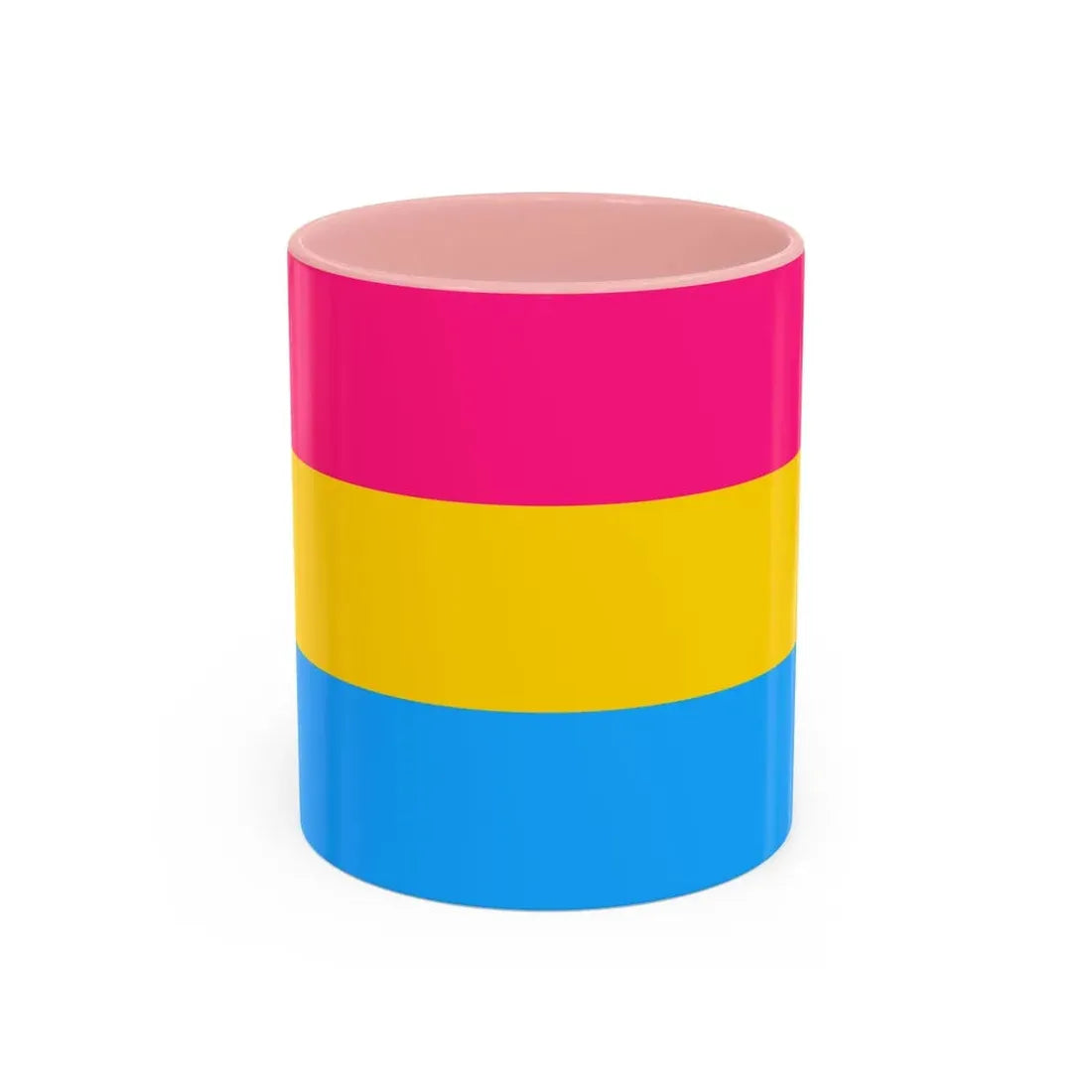 Pansexuality Pride Flag - Accent Coffee Mug 11oz Pink - Go Mug Yourself